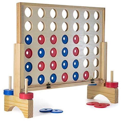 Giant connect 4 game - 4 in A Row Wooden Family Game Indoor/Outdoor Use ...