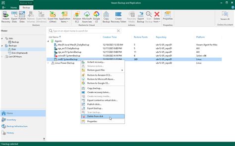 Deleting Veeam Agent Backups From Disk Veeam Agent For Linux User Guide