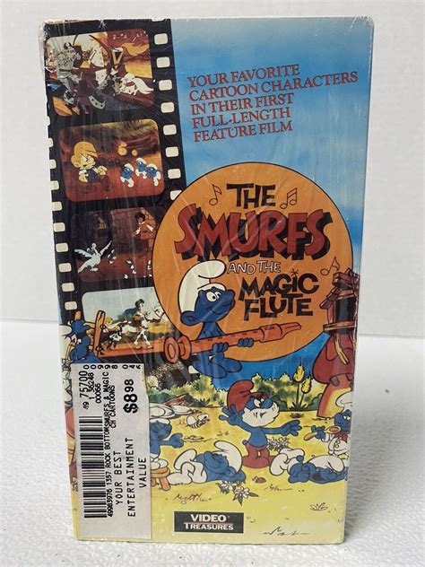 The Smurfs And The Magic Flute Vhs Vestron Video 1984 Rare‼️ Sealed