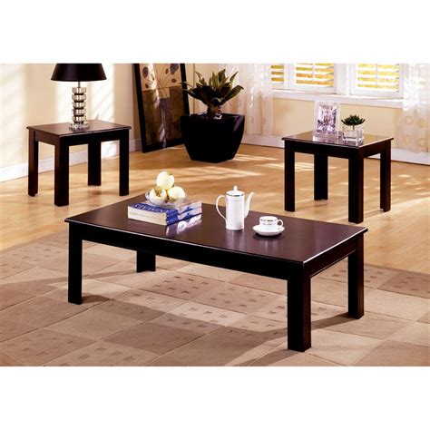 Furniture Of America Town Square Espresso 3 Piece Endside Table Set