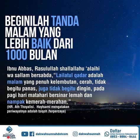 Sumber Https Rumaysho Mengenal Tanda Tanda Malam Lailatul