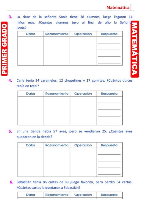Operaciones Combinadas De Suma Y Resta Para Primer Grado De Primaria Doc