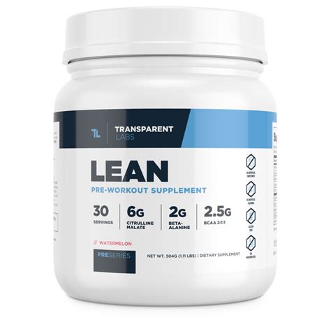 Transparent Labs Lean Pre Workout Review The Best Pre Workout For Fat