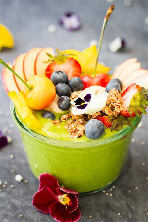 Green Smoothie Bowl Green Healthy Cooking