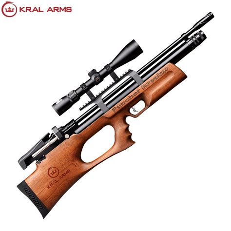 Buy Online Pcp Air Rifle Kral Arms Puncher Breaker Walnut Silent From