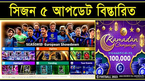 Upcoming Season Update Details Bangla In