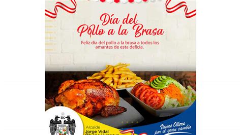 Felíz día del pollo a la brasa Noticias Municipalidad Distrital de