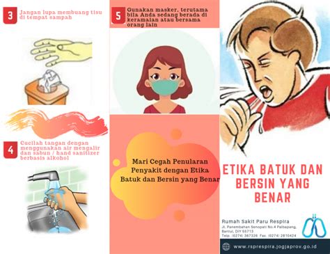 Leaflet Etika Batuk Dan Bersin Yang Benar Rsp Respira