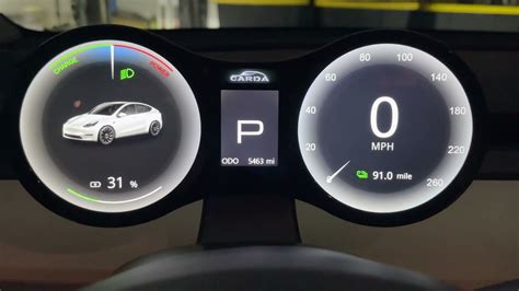 Dashboard Instrument Cluster Display For Tesla Model Y Off