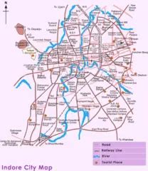 Map of Indore - Mapsof.Net