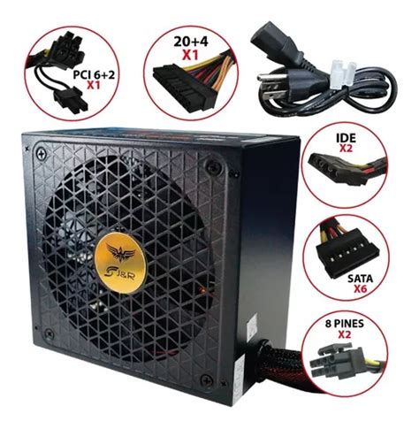 Fuente De Poder Gamer J R Thermalcooler 650w 80 Plus Silver MercadoLibre