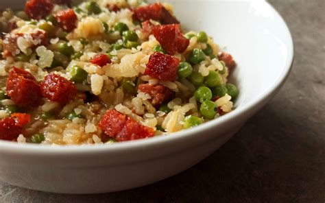 Risotto Au Chorizo Et Petits Pois Une Recette Facile Et Savoureuse