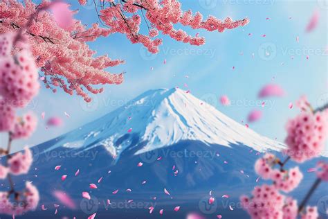 Mount Fuji Cherry Blossom Stock Photos, Images and Backgrounds for Free ...