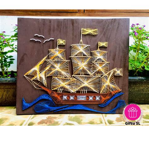 String Art Vintage String Art Ship Etsy