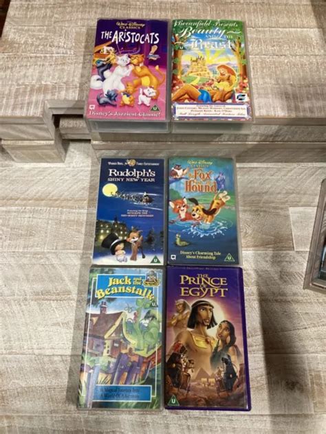 Disney Classics Vhs Pal Video Tape Bundle X6 Vintage Animations £14 24 Picclick Uk