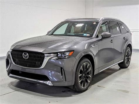 New 2024 Mazda CX 90 3 3 Turbo S Premium Plus AWD In Machine Gray