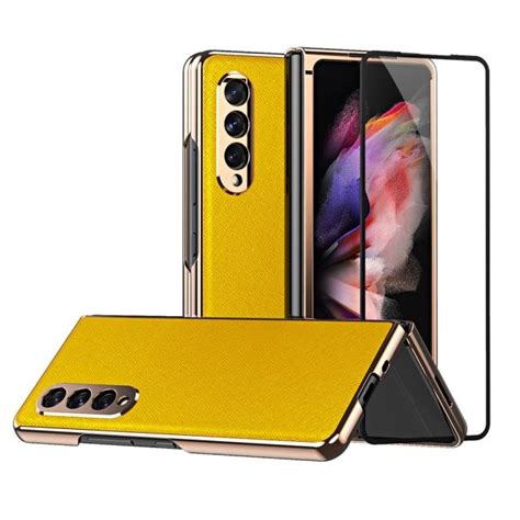 Cheap Luxury Full Coverage Case For Samsung Galaxy Z Fold 3 Plating