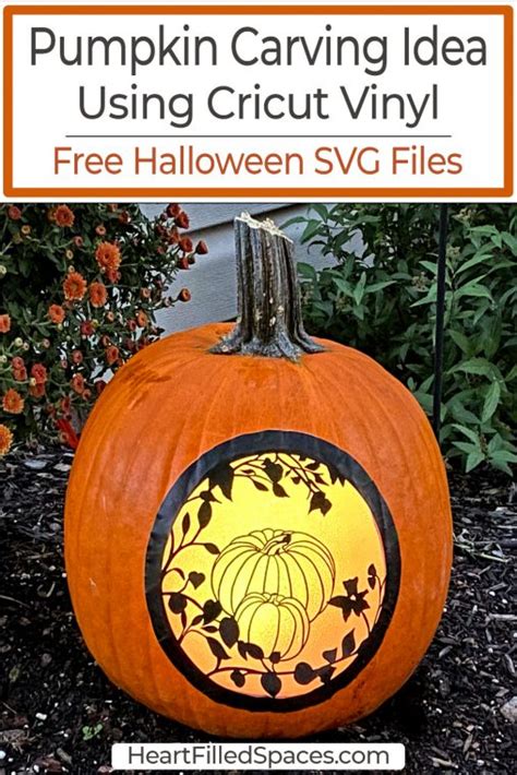 Easy Pumpkin Carving Idea & Free Halloween SVG