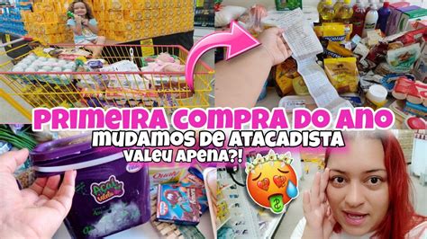 COMPRAS DO MÊS Primeira Compra do Ano de 2024 Mudamos de Atacadista