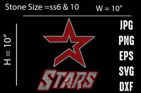 Stars Rhinestone Design Graphic by CREATIVE DESIGN · Creative Fabrica