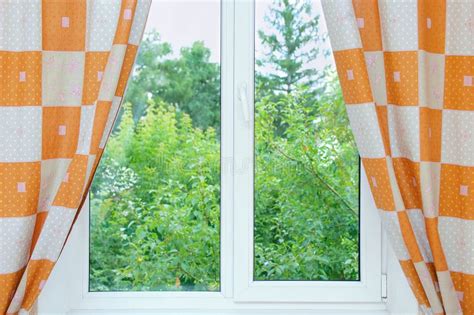 Window with open stock photo. Image of design, green - 130837796