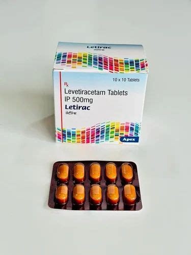 Antiepeleptic Levetiracetam 500 Mg Tablet Packaging Size 1010