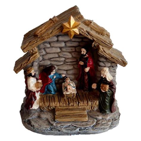 Resin Holy Nativity Figurines Nativity Scene Sculpture Set Religious ...