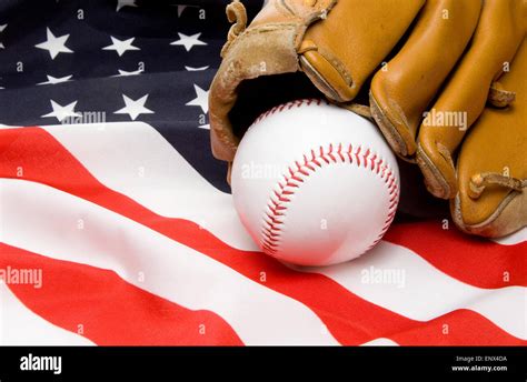 Baseball And Glove Stock Photo Alamy