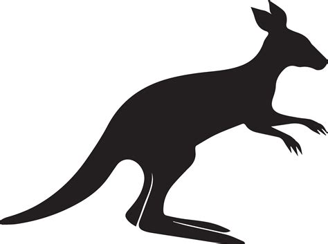 Kangaroo Animal Vector Silhouette Illustration 19 34212532 Vector Art