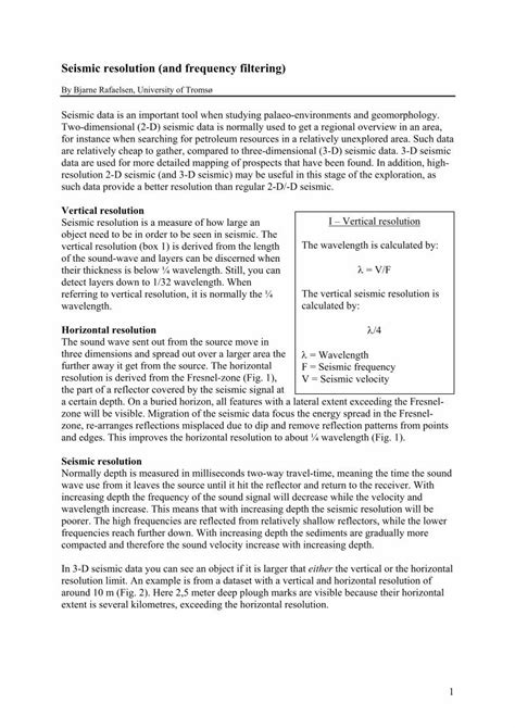 Pdf Seismic Resolution Dokumen Tips