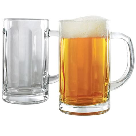 Set Of 2 Optic Beer Mug Handles 16oz At Home