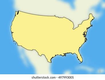 Vektor Stok Political Map Usa Tanpa Royalti Shutterstock