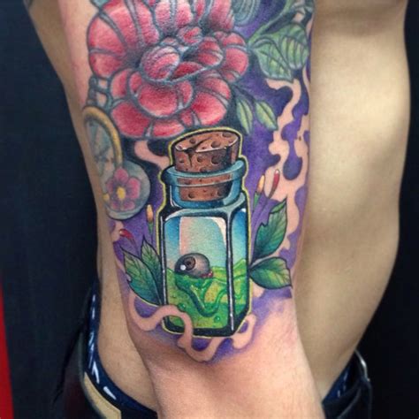 Potion Tattoo By Juan David Castro R Bottle Tattoo Tattoos Tattoo