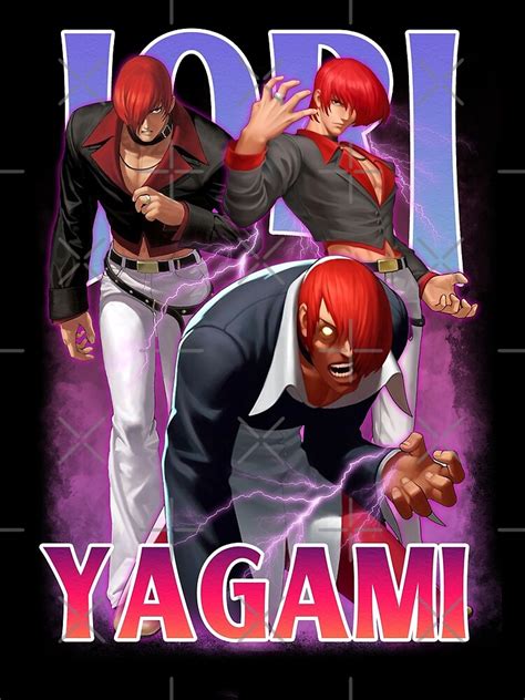 Iori Yagami Kof Bootleg Anime Poster For Sale By Entutpretcriet