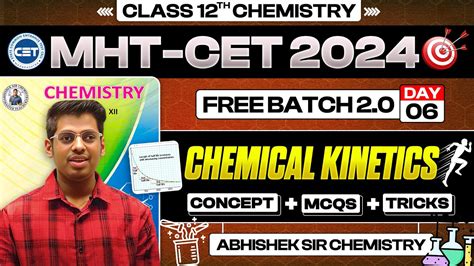 Chemical Kinetics Free Batch Mht Cet Pyqs Concept