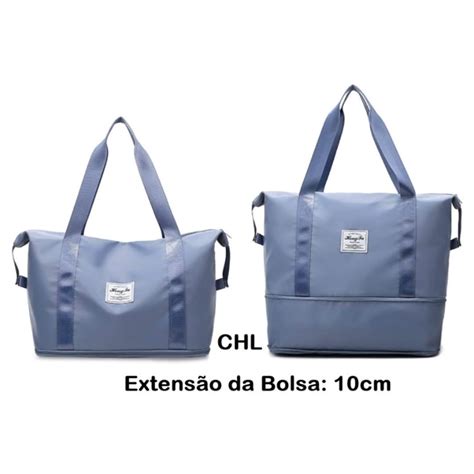 Bolsa De Viagem Multifuncional Dobrável Impermeável Azul Submarino