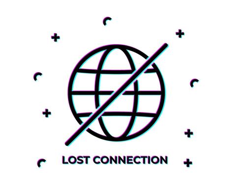 Lost Connection Glitch Web 2031700 Vector Art At Vecteezy