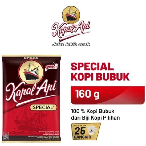 Jual KOPI BUBUK KAPAL API SPECIAL 165 GRAM KEMASAN MERAH Di Seller