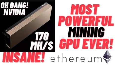 Nvidia CMP 170HX The Most Powerful GPU For Ethereum Mining YouTube