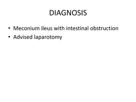 Meconium ileus case presentation | PPT