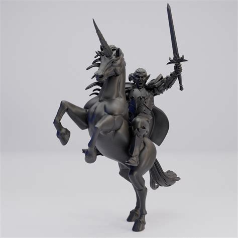 Hot Goblin エルフの騎手C ミニチュア ホットゴブリン ユニコーン 戦士