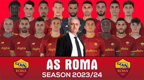 AS ROMA SQUAD 2023 24 UNDER JOSE MOURINHO YouTube