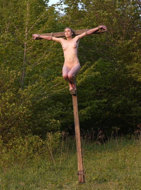 Naked Woman Crucified Telegraph