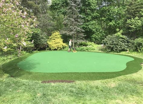 Backyard Putting Green Installation In Sudbury Ma Northeast Synthetic Turf Company