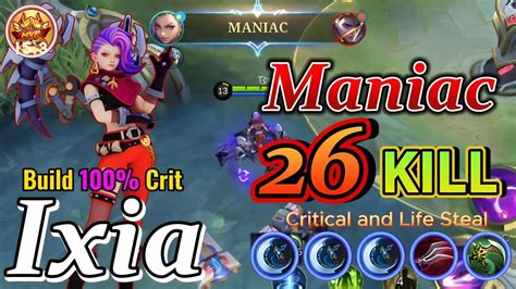 Ixia Kills Maniac Build Critical And Life Steal Ixia