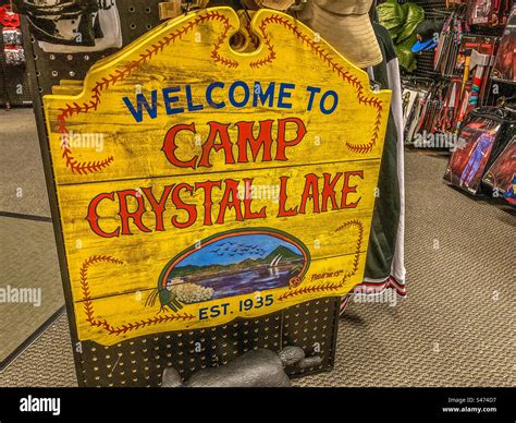 Welcome To Camp Crystal Lake Stock Photo Alamy