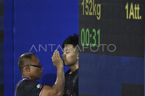 Rahmat Erwin Raih Medali Emas Angkat Besi Asian Games Antara Foto