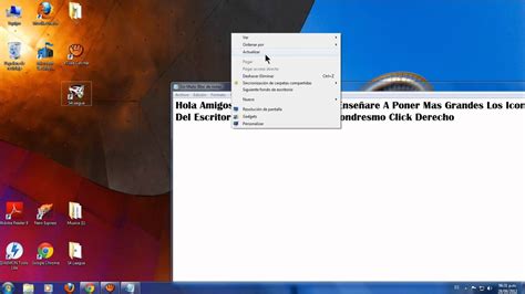 Como Agrandar Los Iconos Del Escritorio Youtube