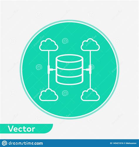 S Mbolo De La Muestra Del Icono Del Vector Del Servidor Ilustraci N Del