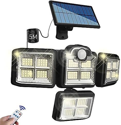 versión mejorada 1200lm Luz solar exterior lampara solar exterior